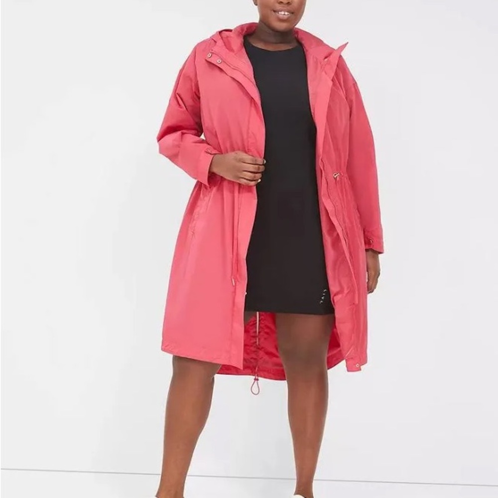 Stylish lane Bryant plus size Pink Hooded Coat 22/24